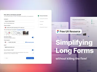 Preview of Simplifying long forms without killing the flow