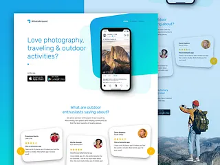 Preview of Landing Page - Social Media Application