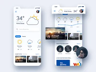 Preview of Weather Community Mobile App - Concept Design