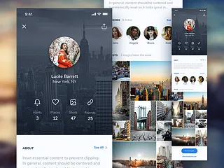 Preview of User Profile Screen - Weather App