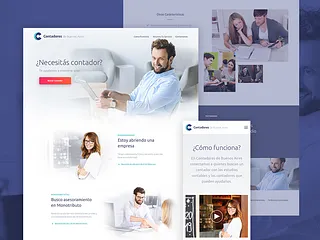 Preview of Contadores de BsAs - Mobile & Desktop Website Design