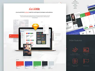 Preview of A Wide Set of UI Components made with SketchApp