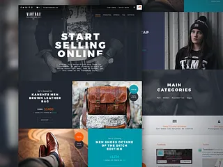 Preview of Ecommerce theme. Work in progress