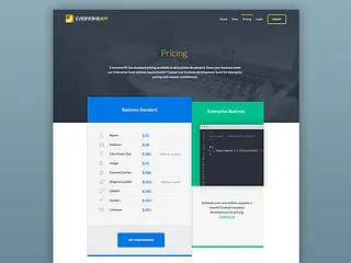 Preview of Pricing page - Option 2