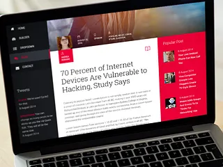 Preview of Tile-like layout. Post page - WP theme -