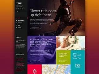 Preview of Tile-like layout. WP theme