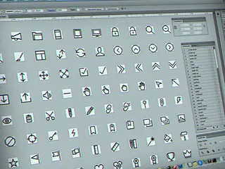 Preview of Outline Icon Set + Icon font