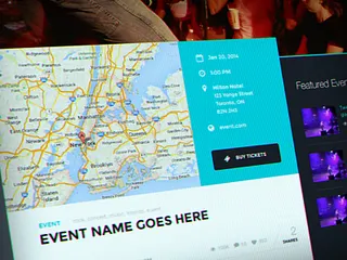 Preview of Events Theme / Event Page