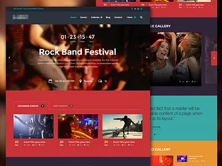 Preview of Events Theme Layout