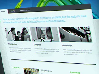 Preview of IT solutions provider website / inner page